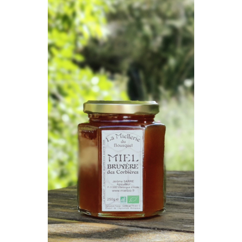 Miel Bio de Bruyère des Corbières Sud de France 2025 250g