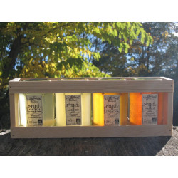 Coffret cadeau gourmand "4 couleurs" 4x140g de Miel Bio