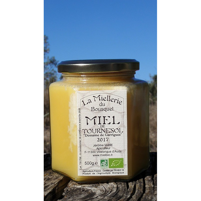 Miel Bio de Tournesol 2020 pot 500g