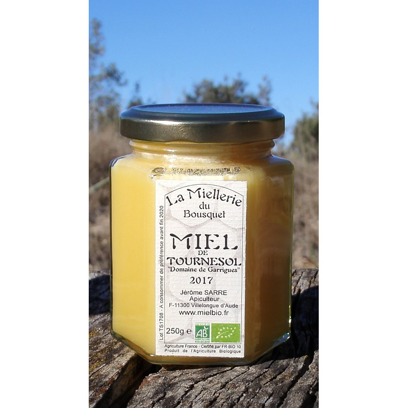 Miel Bio de Tournesol 2020 pot 250g