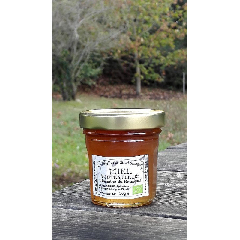 Miel Bio Toutes Fleurs de Printemps "Domaine du Bousquet" 2020 pot 50g