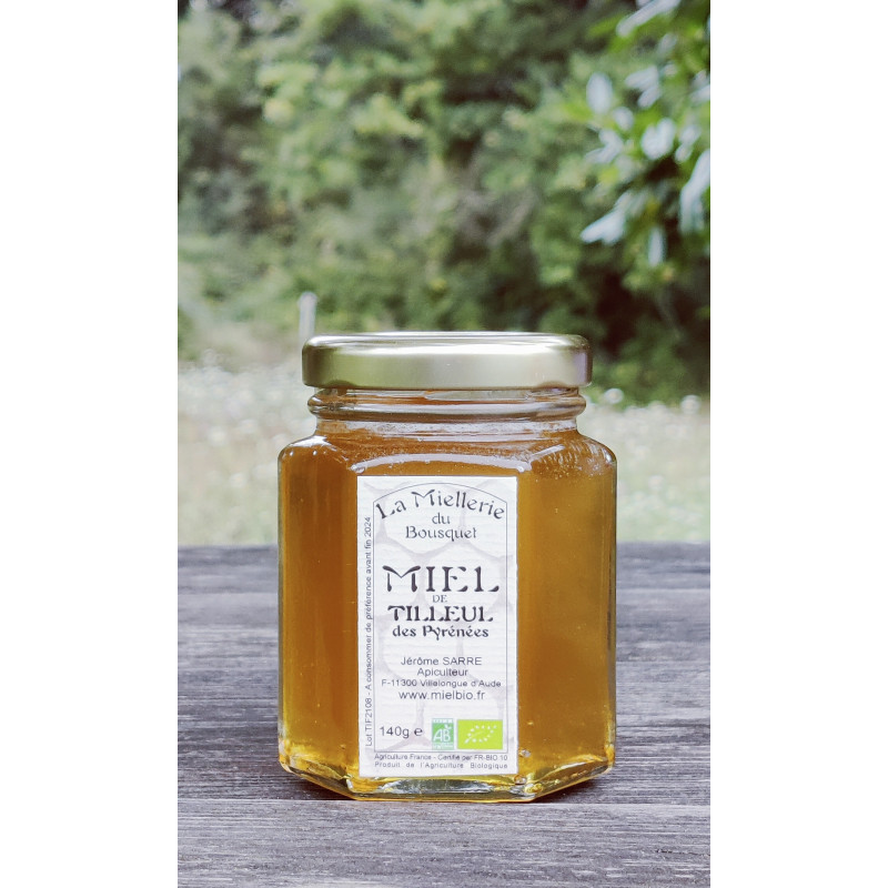 Miel Bio de Tilleul des Pyrénées 2021 pot 140g