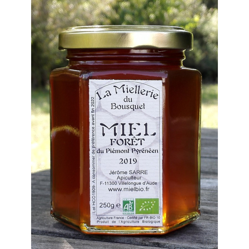 Miel de Forêt Bio Aude France 2021 pot 250g