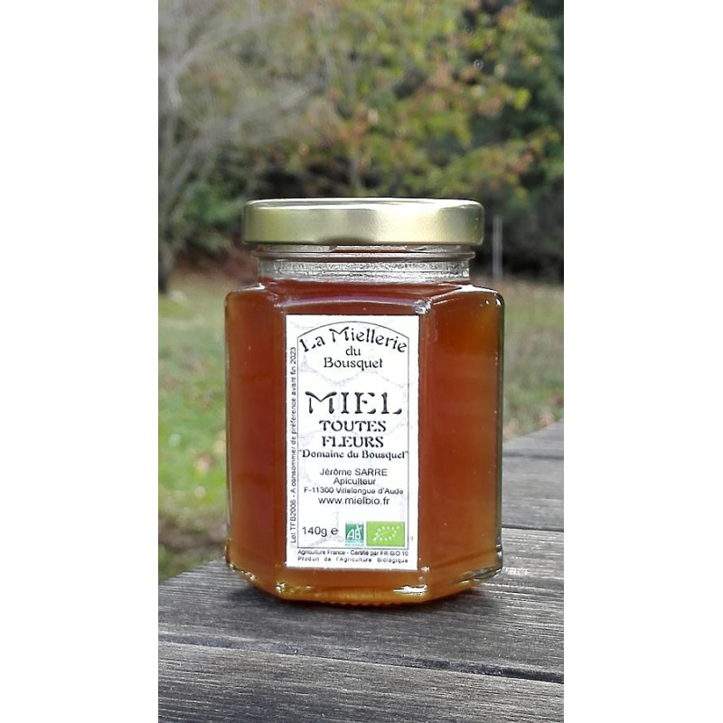 Miel Bio Toutes Fleurs de Printemps "Domaine du Bousquet" 2022 pot 140g