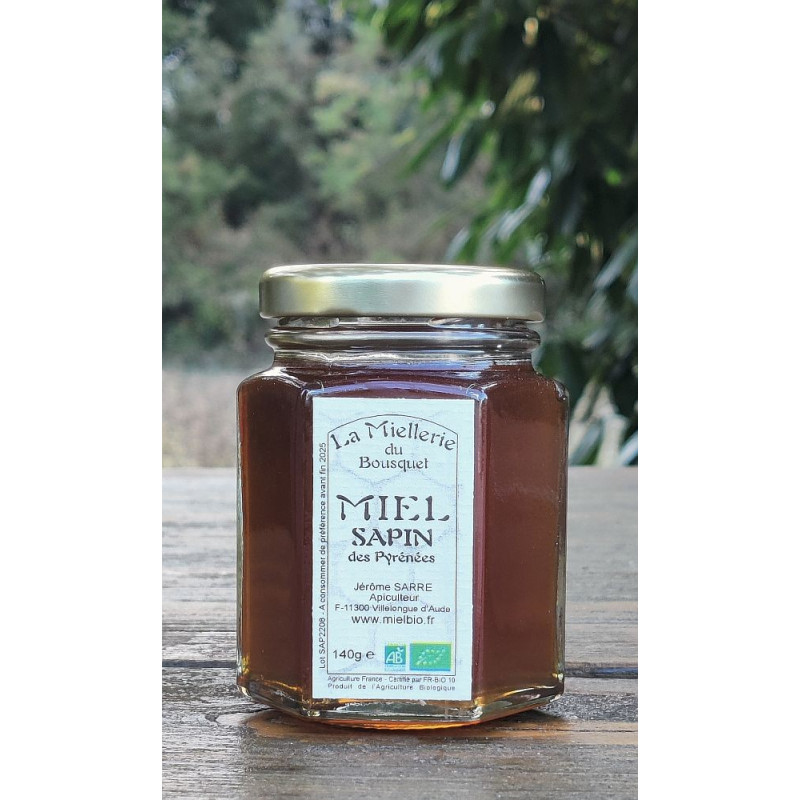 Miel de Sapin des Pyrénées Bio 2022 pot 140g