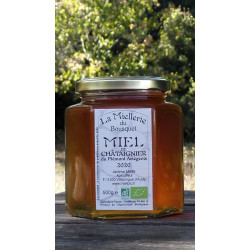 Miel de Châtaignier Bio Ariège Pyrénées 2022 pot 500g