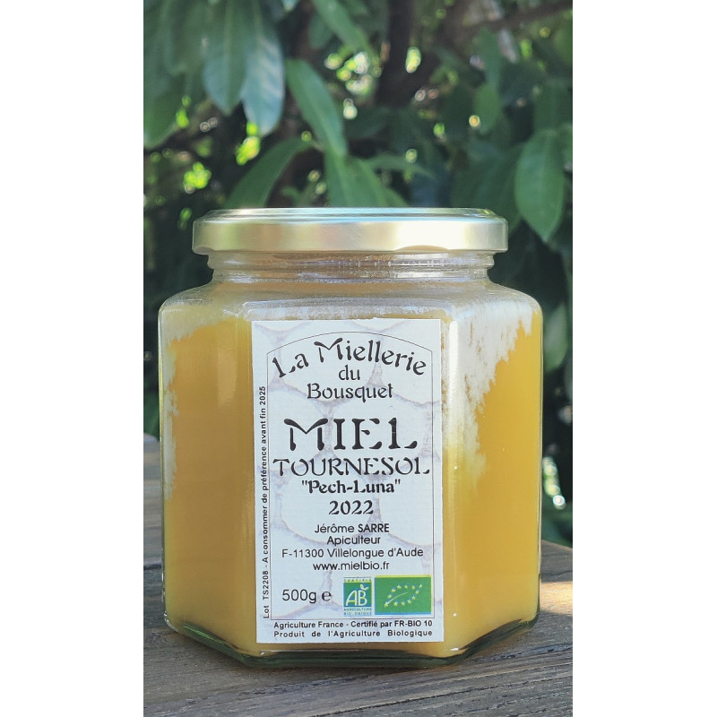 Miel Bio de Tournesol France 2022 pot 500g
