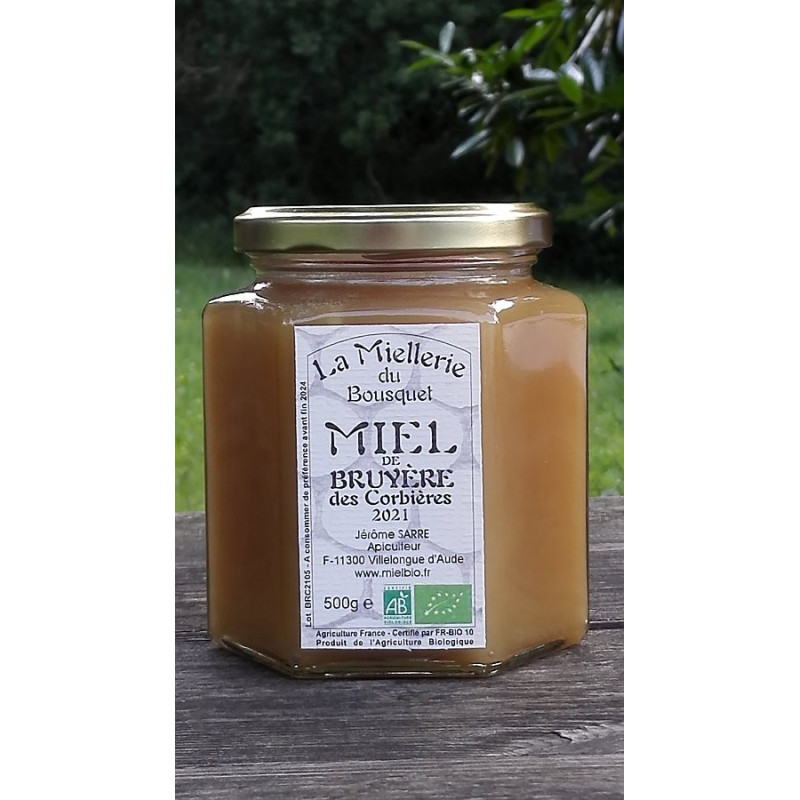 Miel Bio de Bruyère des Corbières France 2023 500g